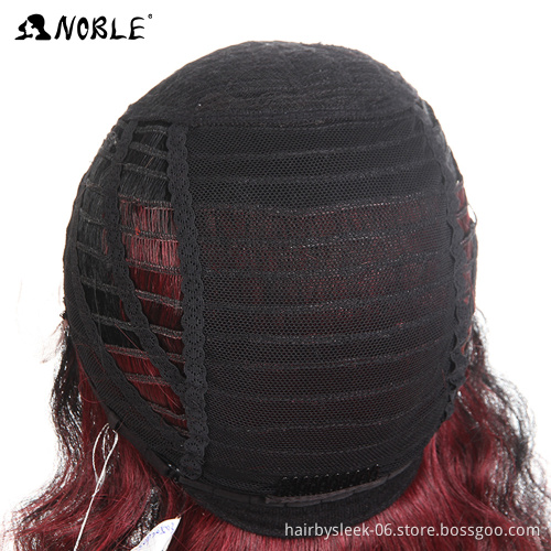 Noble gold synthetic hair high quality deep curly ombre color hair fashion lace front wig